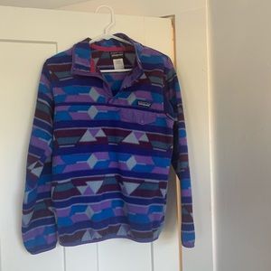purple printed patagonia